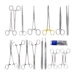 17 Pcs Large Animal Deep Surgery Set