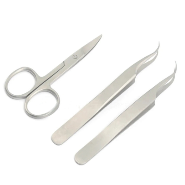Eyelash Tweezers & Scissors Set