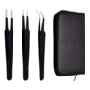 Precision Eyelash Tweezers Set