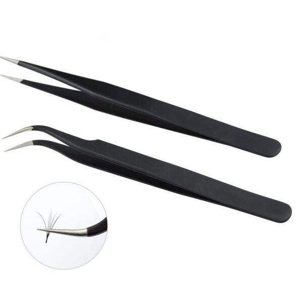 eyelash extension tweezers set